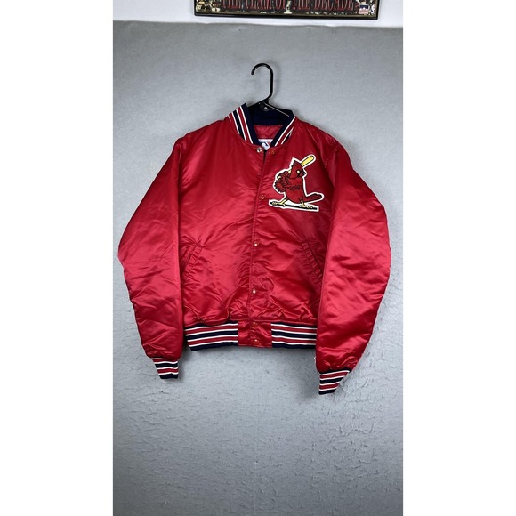 Vintage‎ St Louis Cardinals Jacket Mens Medium Red MLB Baseball Starter 90s
